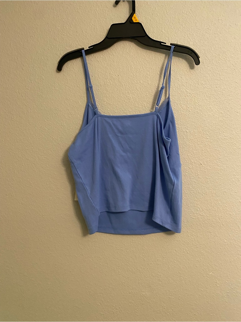 Light Blue Lace Trim Cami Top - Picture 3 of 3